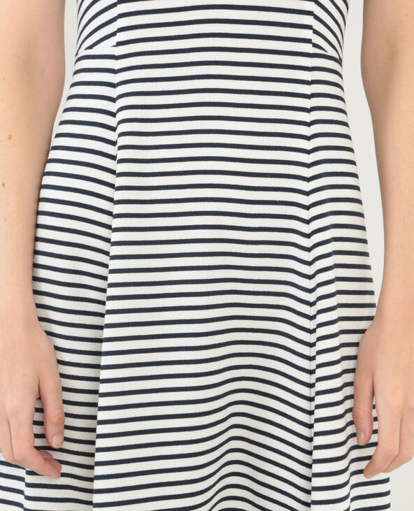 Robe patineuse rayée blanc - Pimkie