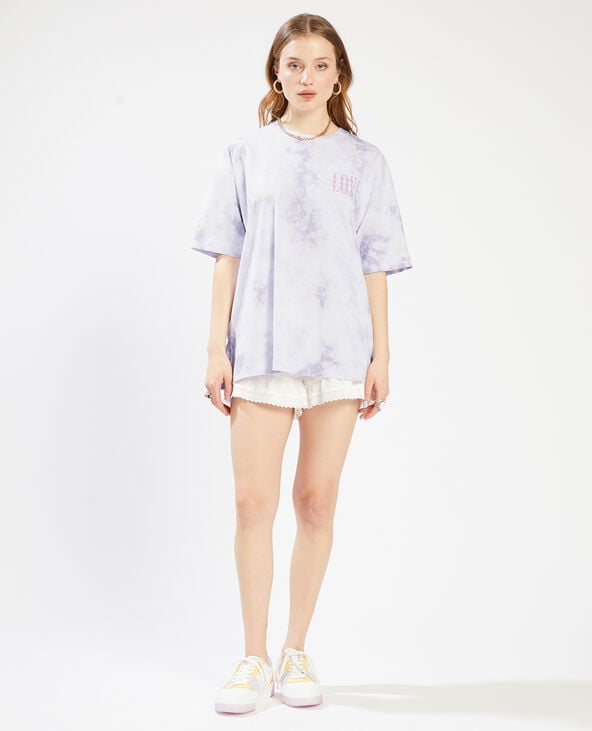 T-shirt oversize tie and dye violet - Pimkie