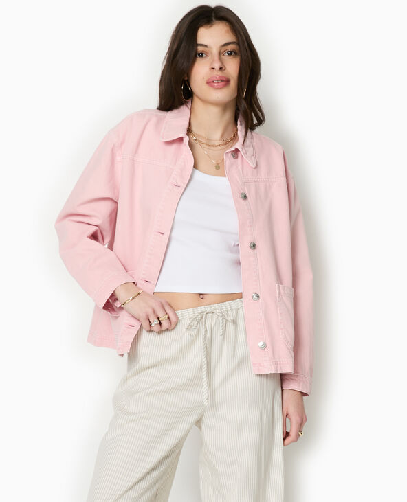 Surchemise en toile rose clair - Pimkie