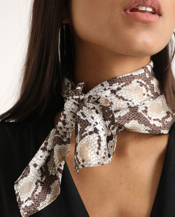 Foulard serpent beige - Pimkie