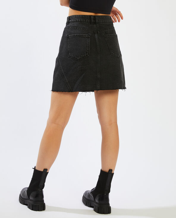 Jupe en jean noir - Pimkie