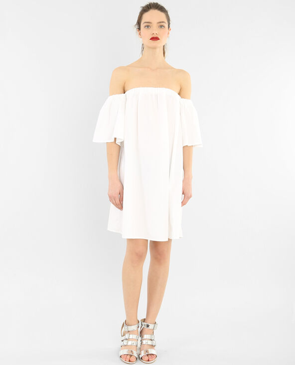 Robe popeline blanc - Pimkie