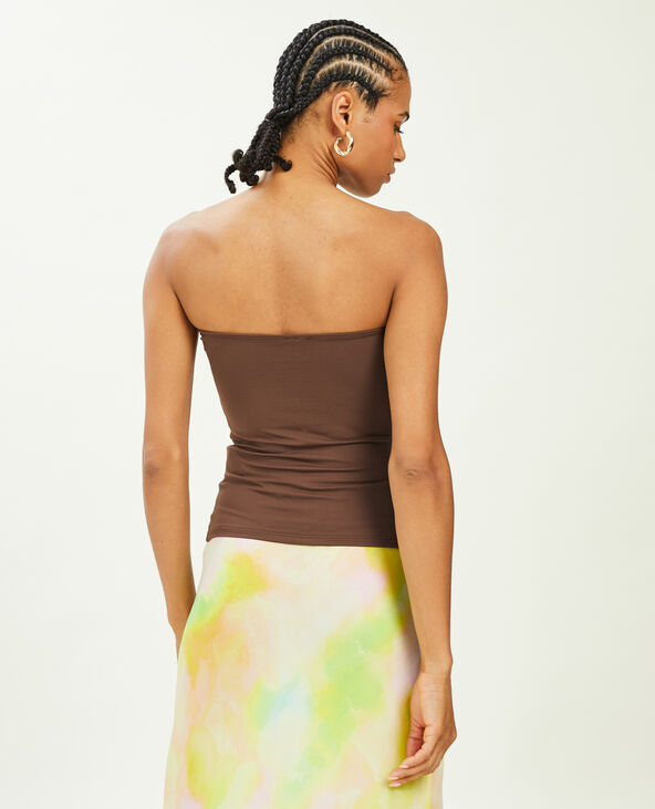 Top bustier marron - Pimkie