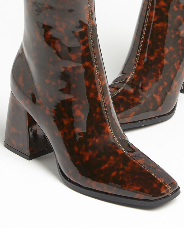 Boots bouts carrés marron - Pimkie