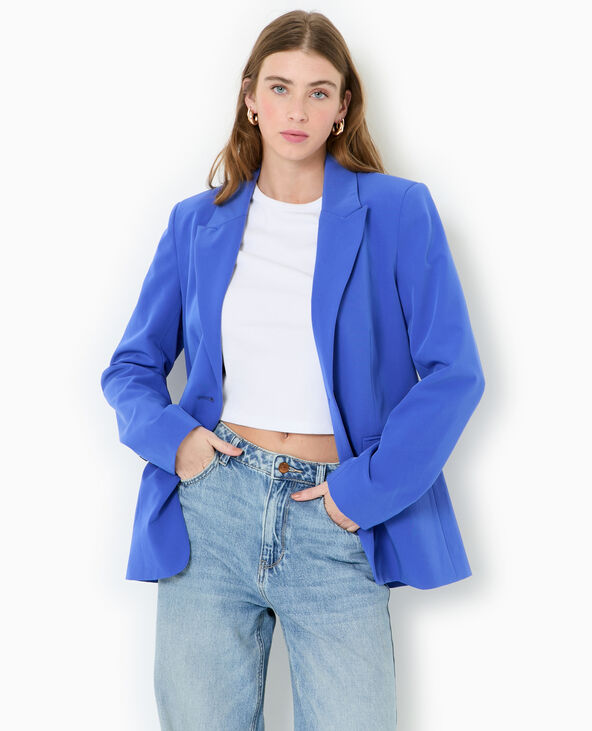 Veste légèrement cintrée bleu électrique - Pimkie