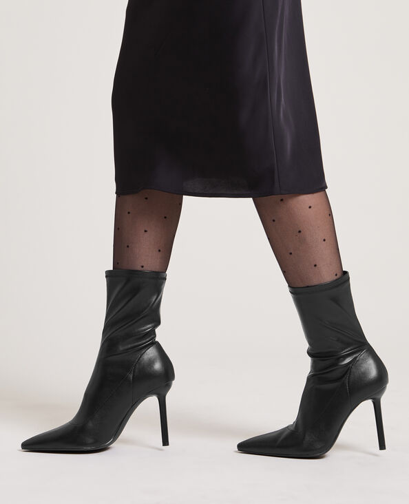 Bottes courtes bouts pointus noir - Pimkie