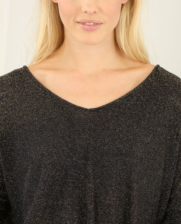 Pull en maille lurex bleu marine - Pimkie