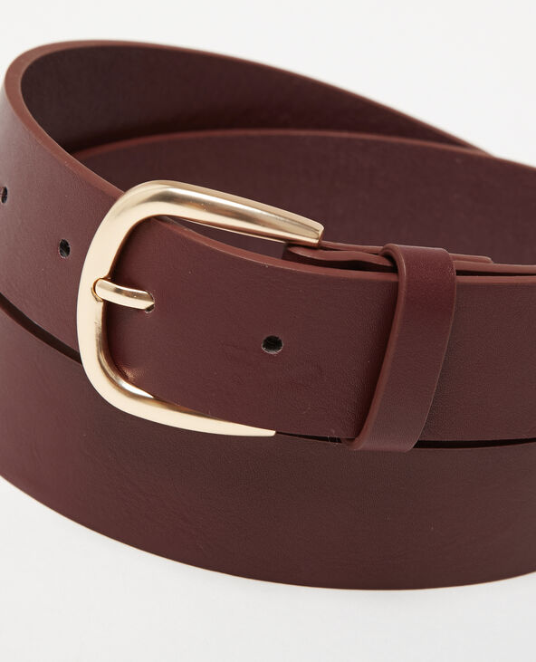 Ceinture large en simili cuir violet - Pimkie