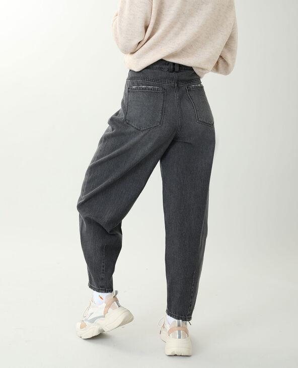 Jean slouchy noir clearance
