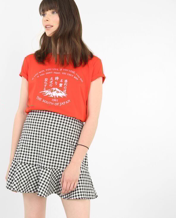T-shirt imprimé "Japon" rouge - Pimkie