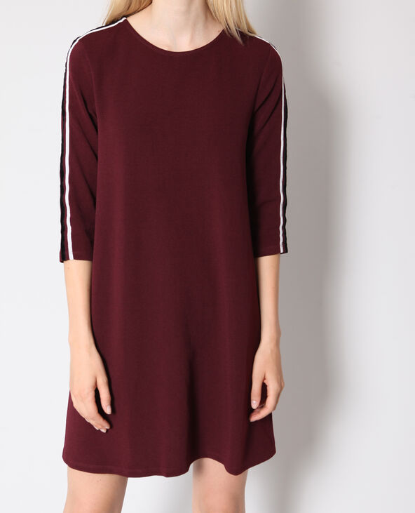 Robe droite bordeaux - Pimkie