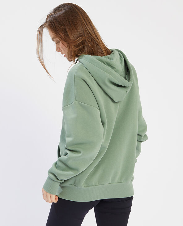 Gilet zippé vert de gris - Pimkie