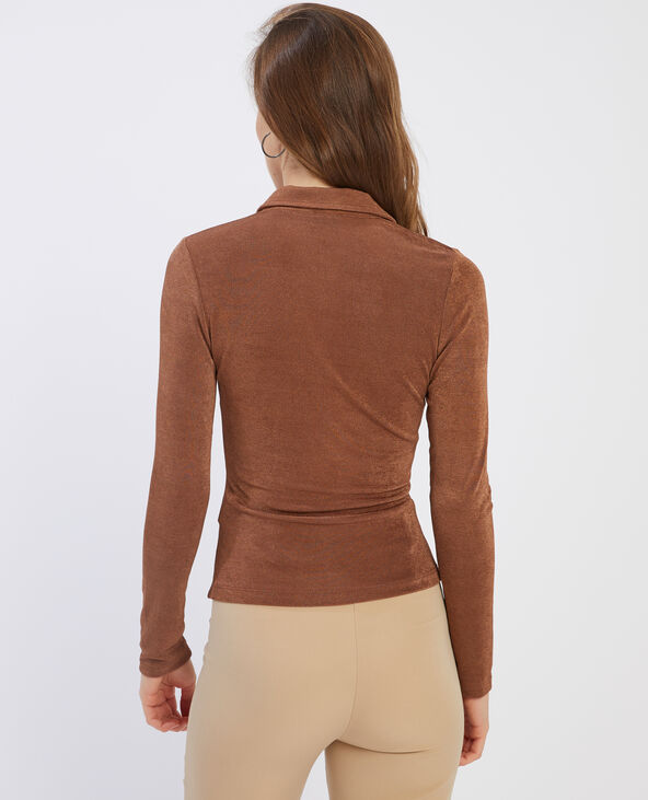 Chemisier fluide marron - Pimkie