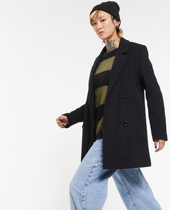 Manteau court femme shop noir
