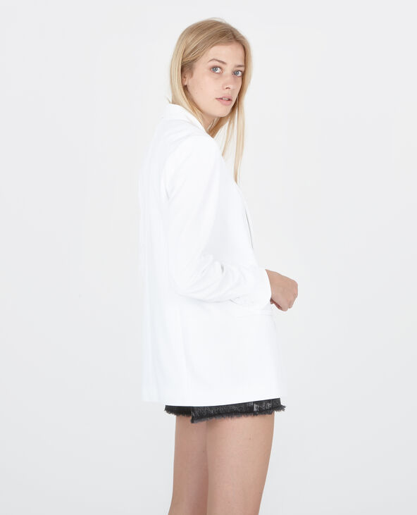 Blazer col châle blanc - Pimkie
