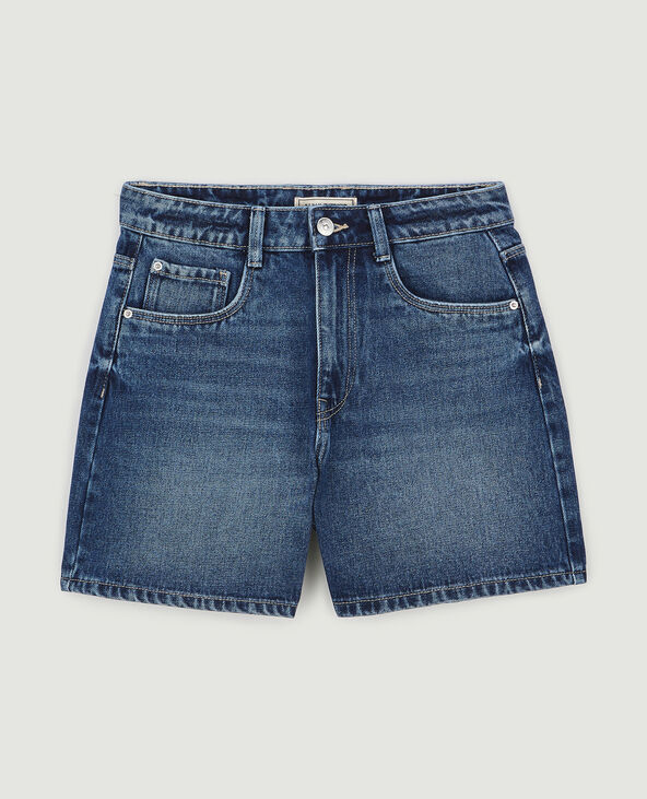 Short en jean taille haute bleu - Pimkie