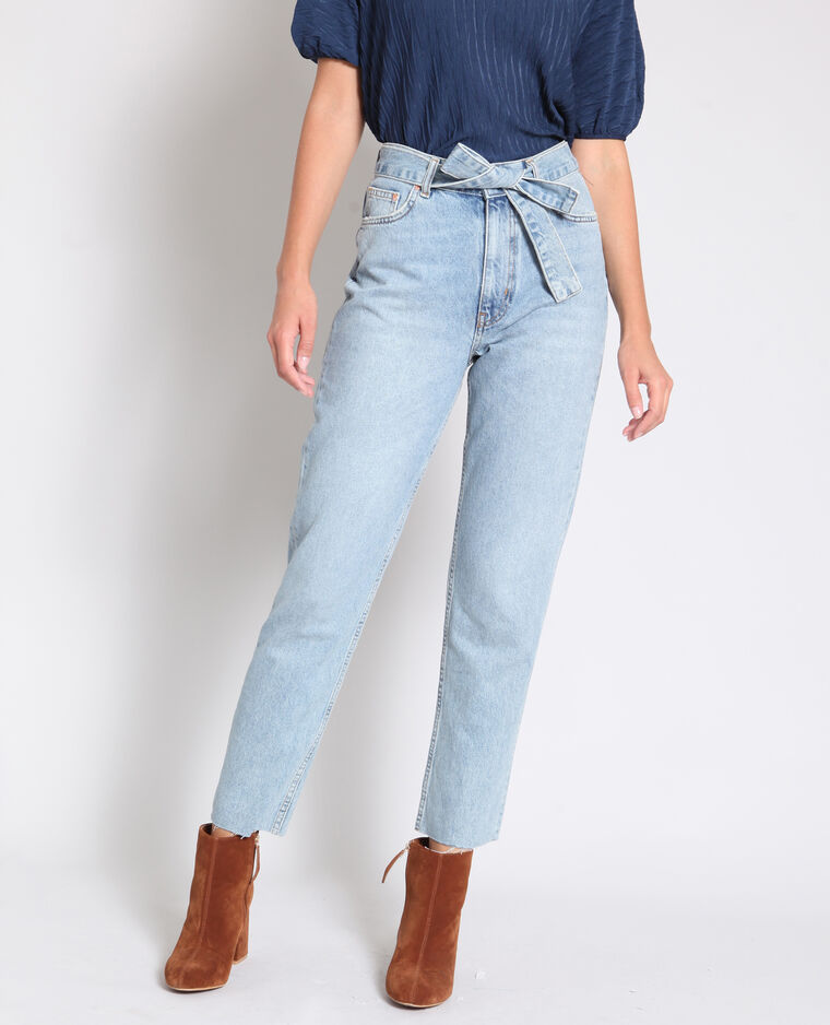 Jean droit bleu denim - Pimkie