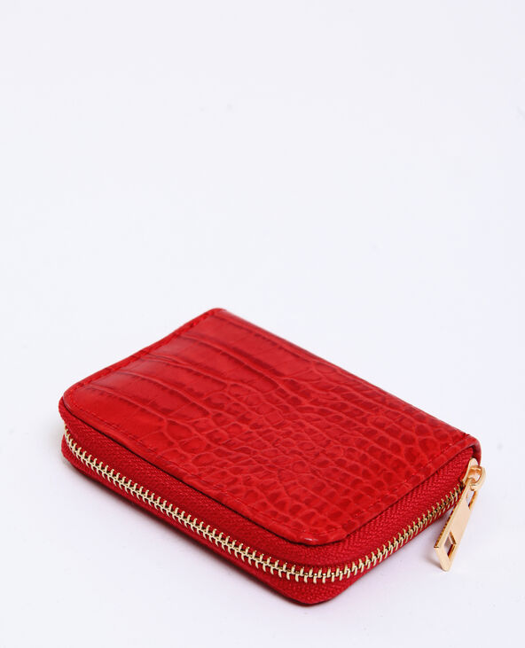 Porte-monnaie croco rose fuchsia - Pimkie