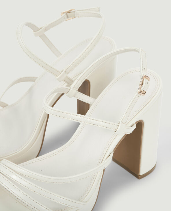 Sandales plateformes avec brides beige - Pimkie