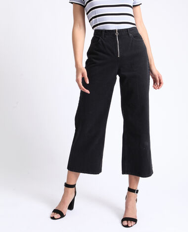 Jean wide leg noir - Pimkie