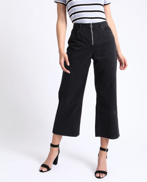 Jean wide leg noir - Pimkie