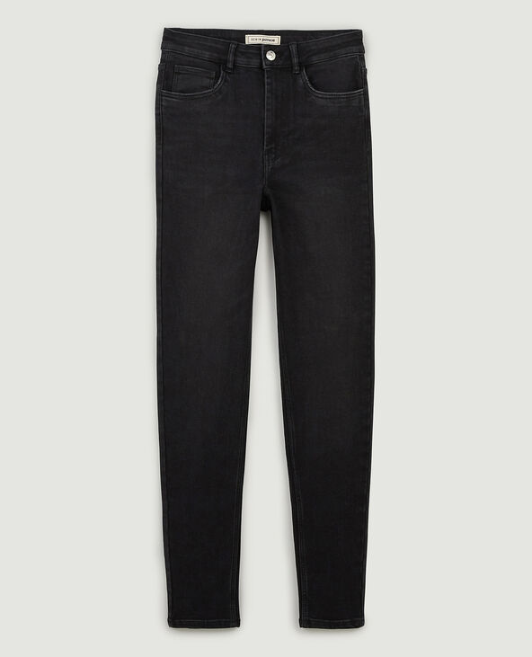 Jean skinny taille haute noir - Pimkie