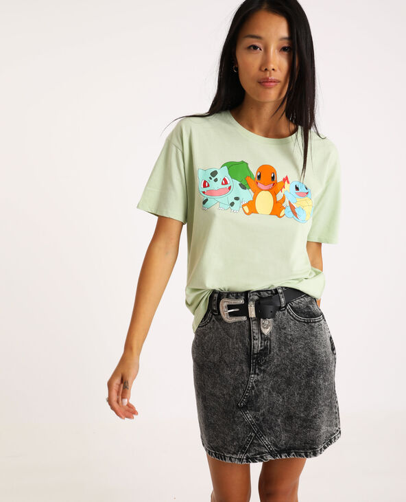 T-shirt Pokemon vert clair - Pimkie