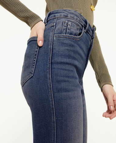 Jean droit stretch bleu foncé - Pimkie