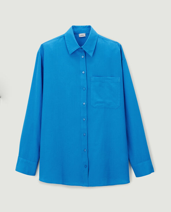 Chemise oversize bleu - Pimkie