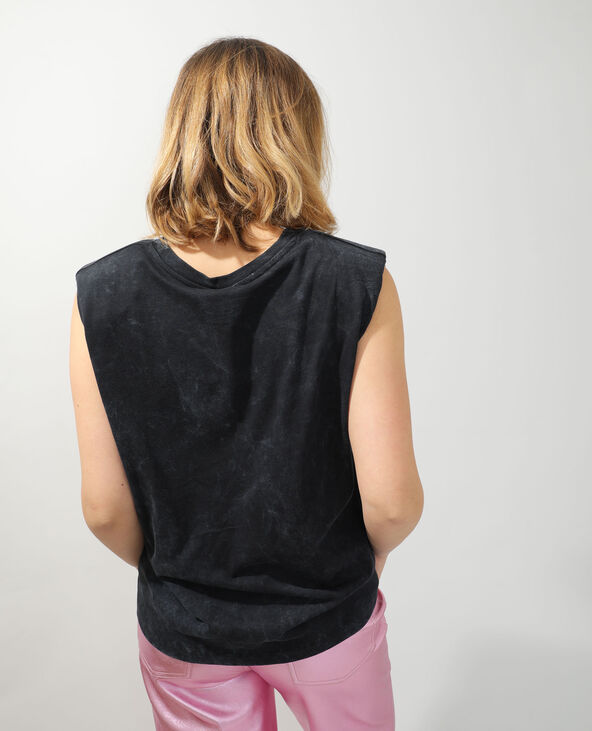 T-shirt à épaulettes Wonder Woman gris foncé - Pimkie