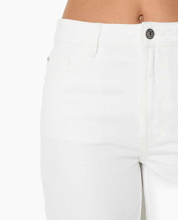 Jean droit taille regular blanc - Pimkie