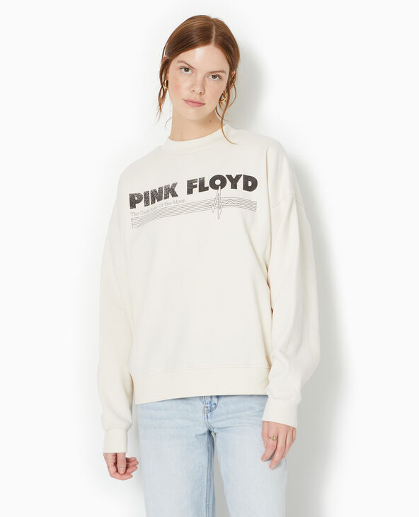 Sweat oversize PINK FLOYD écru - Pimkie