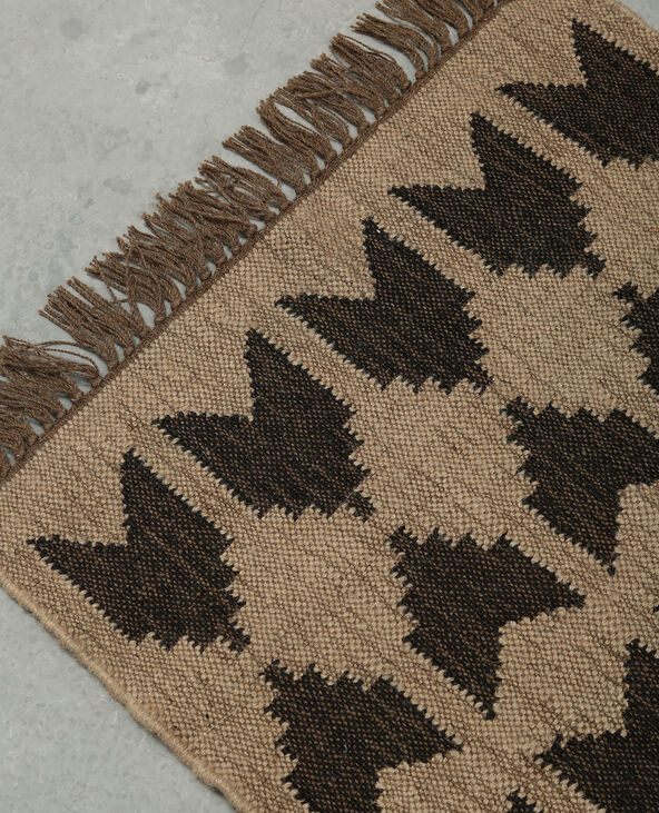 Tapis jute ethnique beige - Pimkie