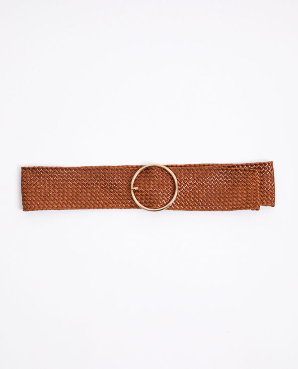 Ceinture large marron store