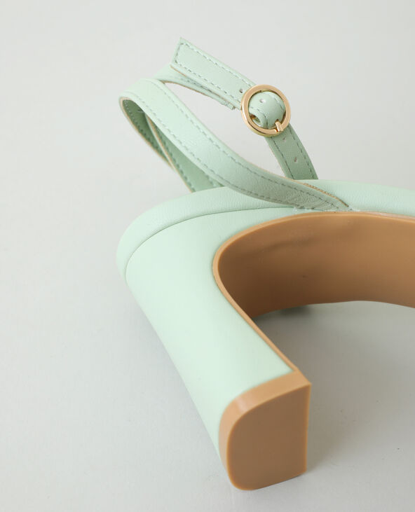 Sandales tressées à talons vert clair - Pimkie