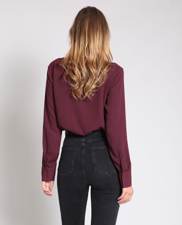 Body chemisier bordeaux - Pimkie