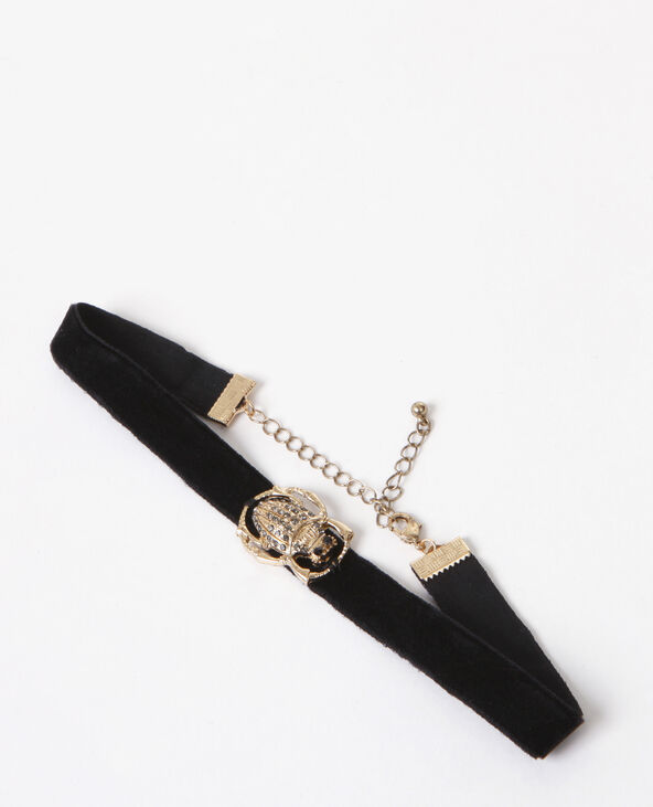Collier choker scarabée argenté - Pimkie