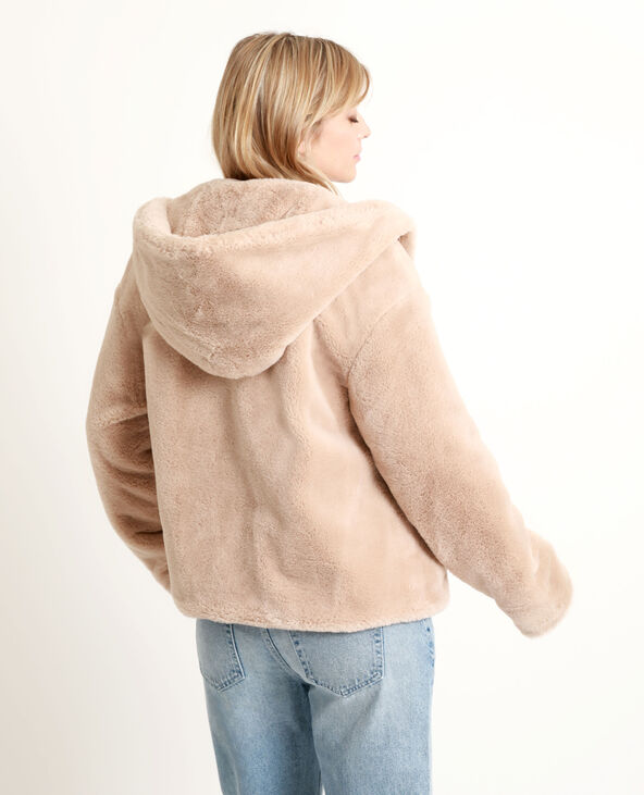Veste moumoute courte femme sale
