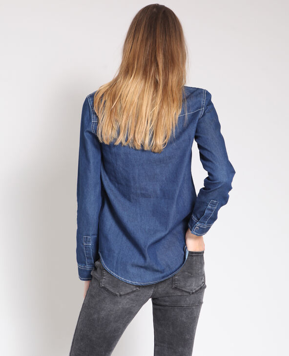 Chemise denim bleu - Pimkie