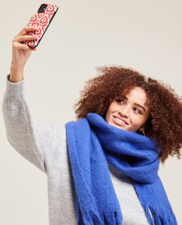 Coque iPhone "cœurs" rouge - Pimkie