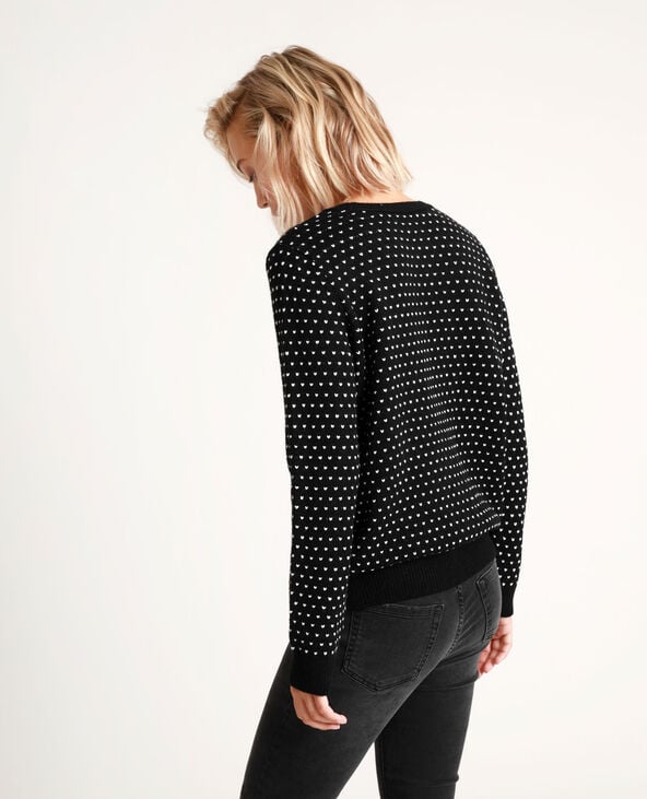 Pull bicolore noir - Pimkie