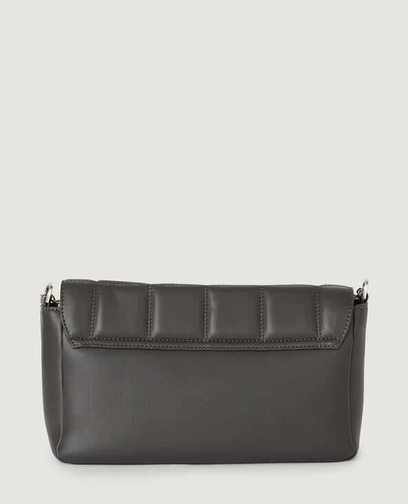 Sac matelassé avec chaîne gris foncé - Pimkie