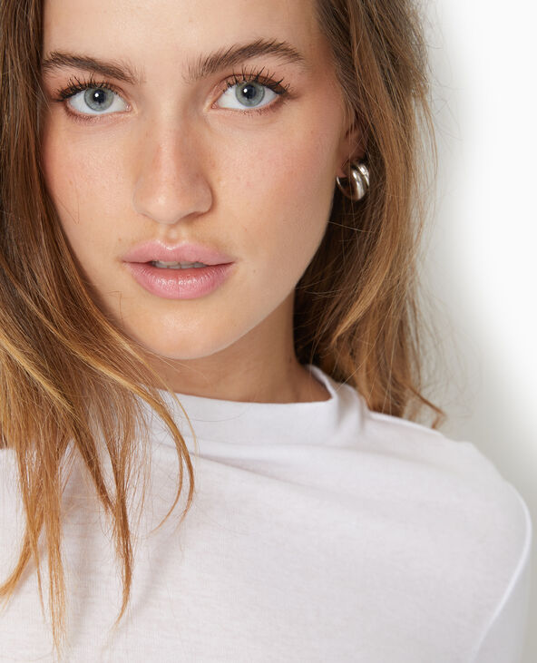 T-shirt en maille légère blanc - Pimkie