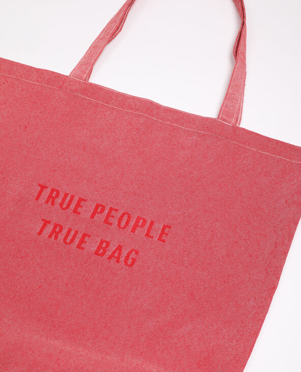 Petit tote bag 100% recyclé rose - Pimkie