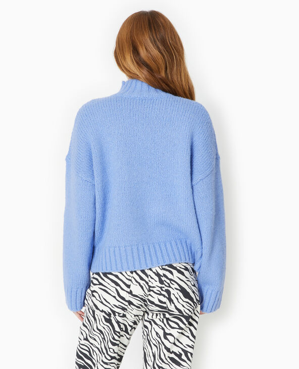 Pull col montant bleu - Pimkie