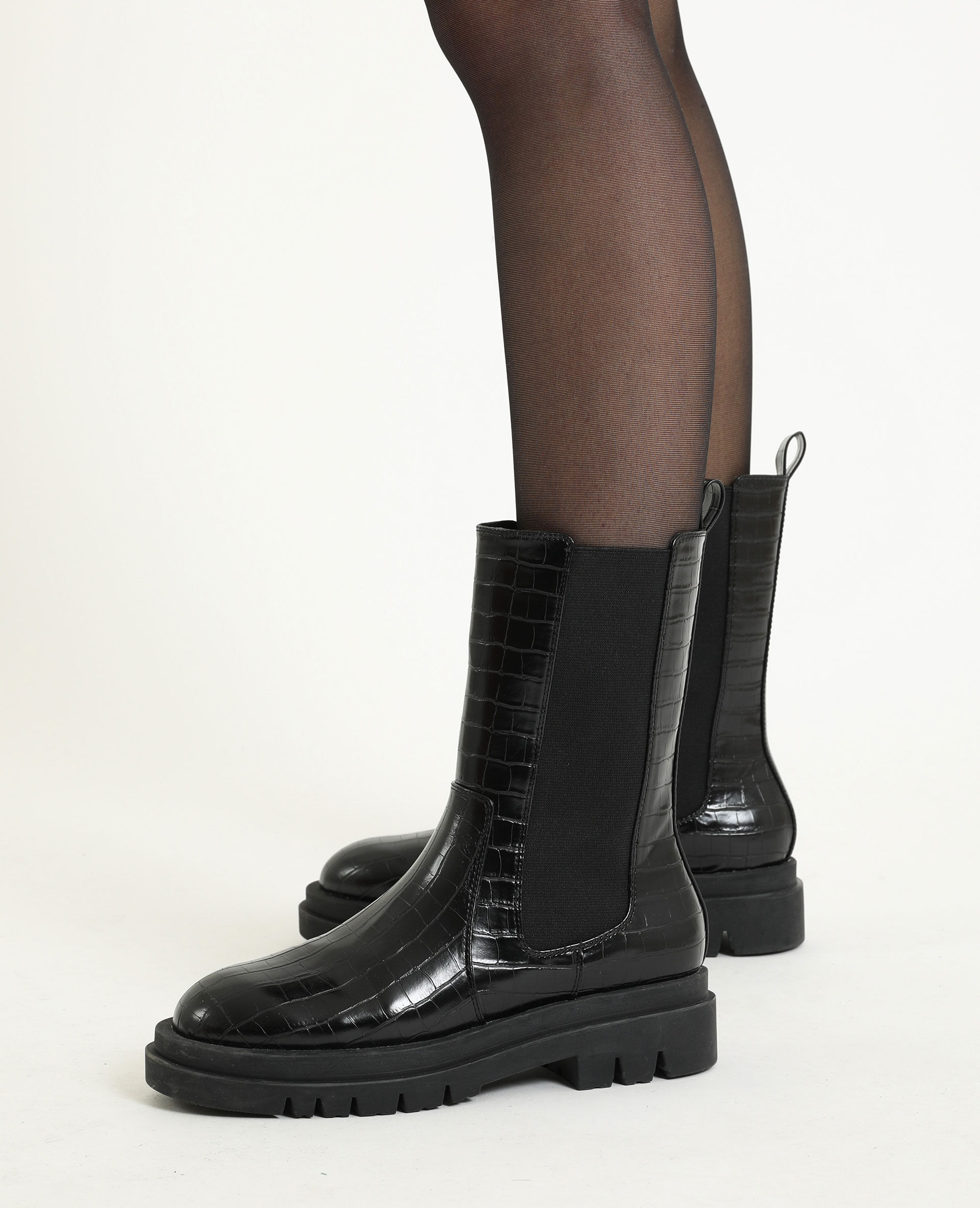 boots noir rock