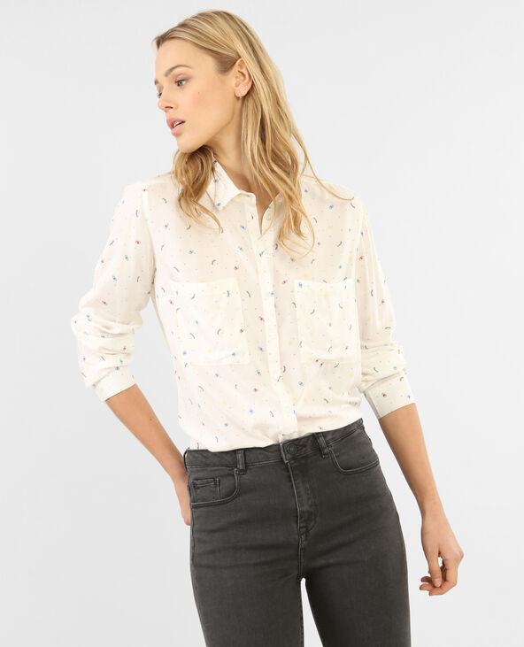 Chemise imprimée blanc - Pimkie