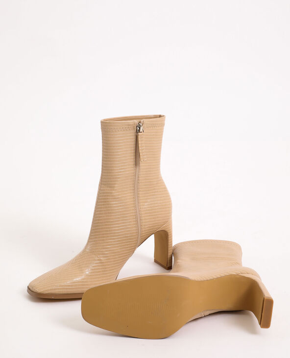 Bottines talons beige online