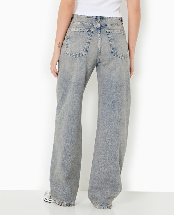 Jean wide taille haute rose clair - Pimkie