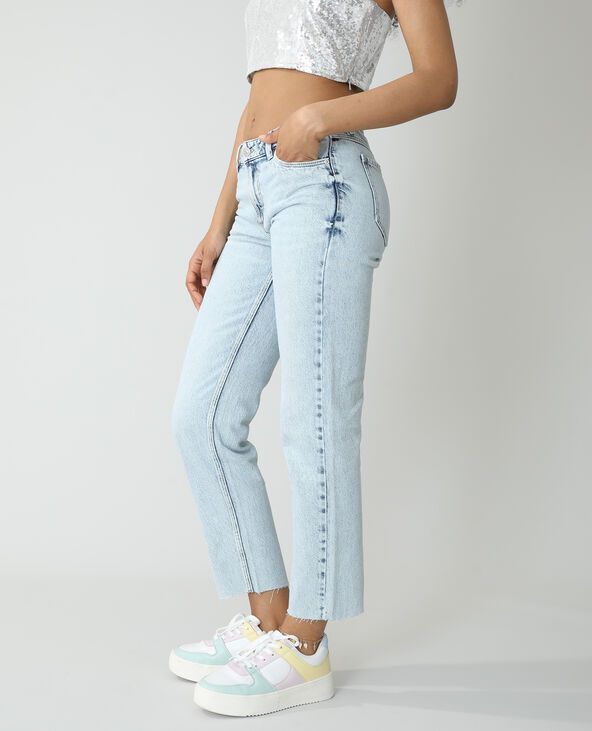 Jean mom high waist bleu clair - Pimkie
